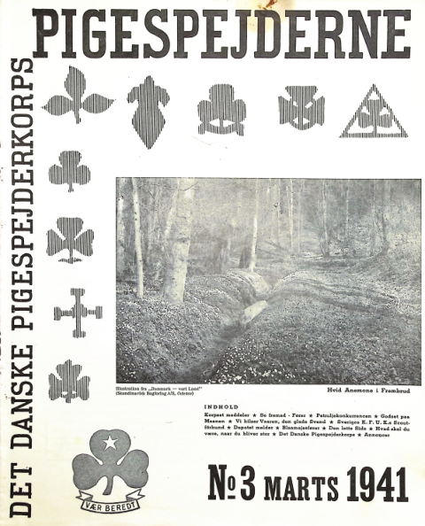 Forside: Pigespejderne 1941 årg 24 nr. 3
