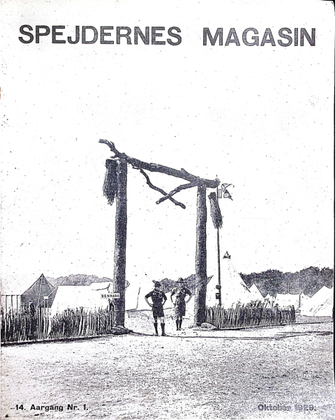 Forside: Spejdernes Magasin 1929 årg  14 nr 1