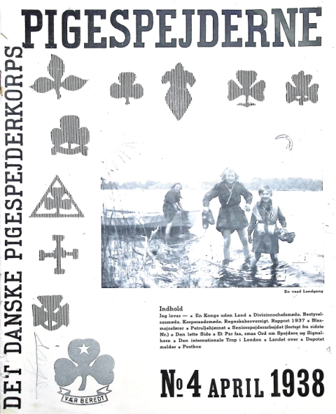 Forside: Pigespejderne 1938 årg 21 nr. 4