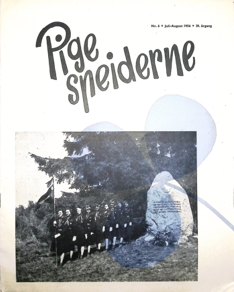 Forside: Pigespejderne 1956 årg 39 nr. 6