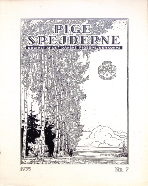 Forside: Pigespejderne 1935 årg 18 nr. 7