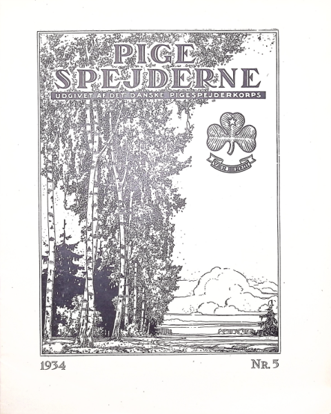 Forside: Pigespejderne 1934 årg 17 nr. 5