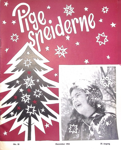 Forside: Pigespejderne 1954 årg 37 nr. 10