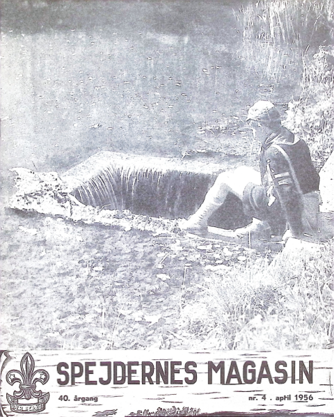 Forside: Spejdernes Magasin 1956 årg  40 nr 4