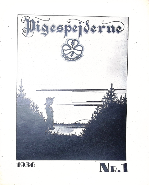 Forside: Pigespejderne 1936 årg 19 nr. 1