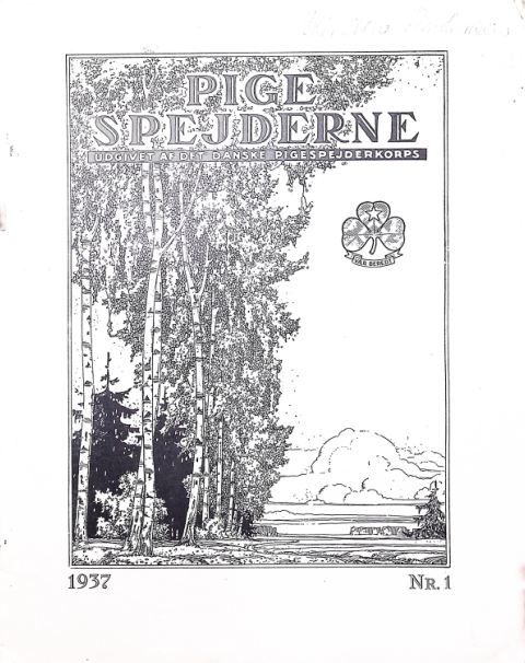Forside: Pigespejderne 1937 årg 20 nr. 1