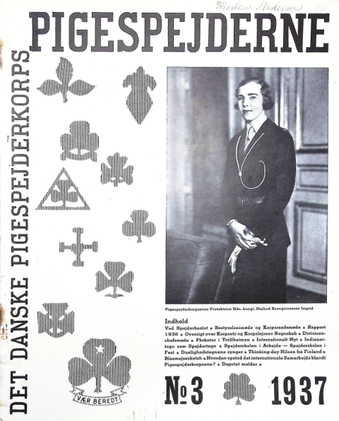 Forside: Pigespejderne 1937 årg 20 nr. 3