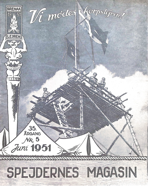 Forside: Spejdernes Magasin 1951 årg  35 nr 5