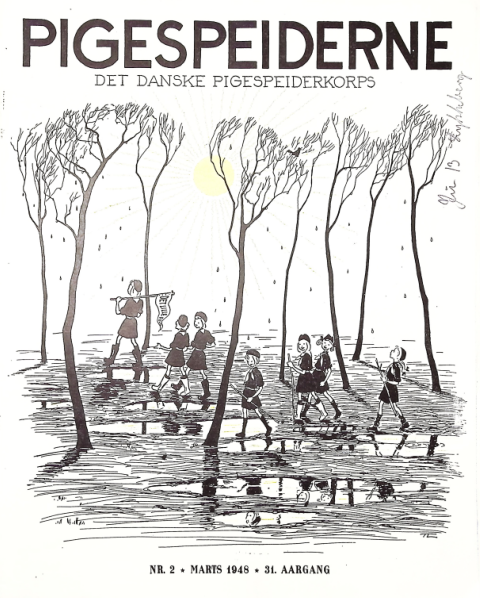 Forside: Pigespejderne 1948 årg 31 nr. 2