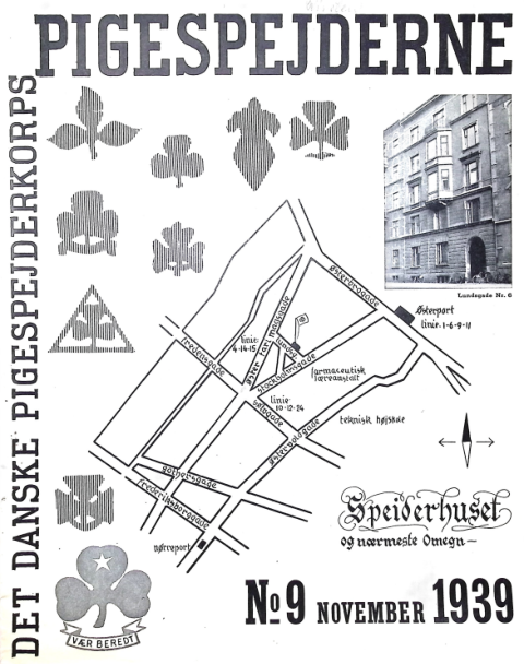 Forside: Pigespejderne 1939 årg 22 nr. 9