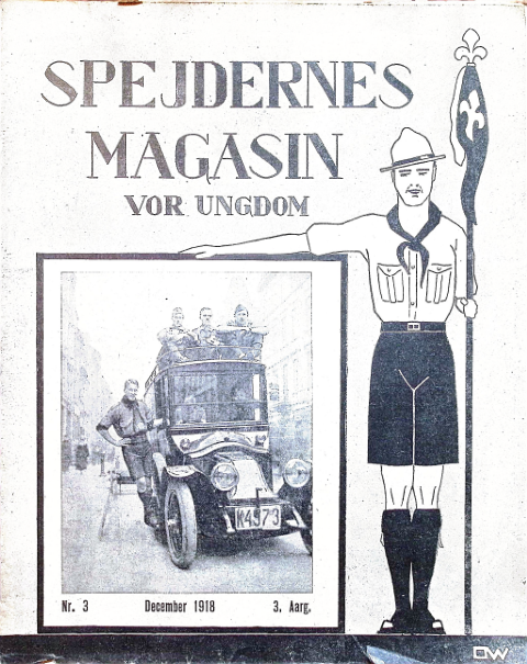 Forside: Spejdernes Magasin 1918 årg 3 nr 3