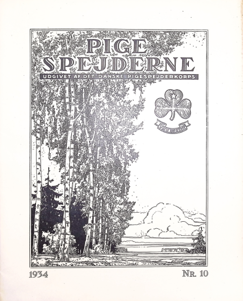 Forside: Pigespejderne 1934 årg 17 nr. 10
