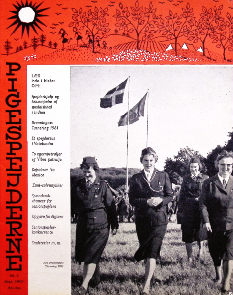 Forside: Pigespejderne 1961 årg 44 nr. 6