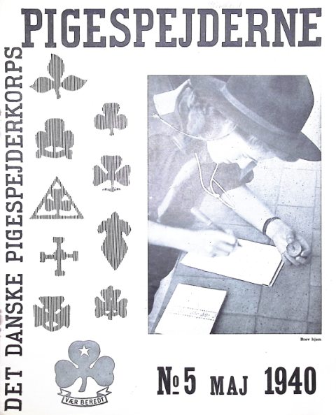 Forside: Pigespejderne 1940 årg 23 nr. 5