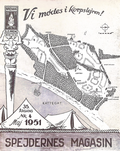 Forside: Spejdernes Magasin 1951 årg  35 nr 4