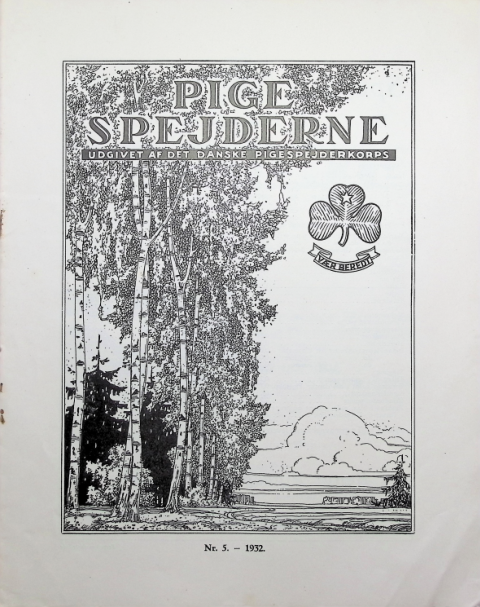 Forside: Pigespejderne 1932 årg 15 nr. 5