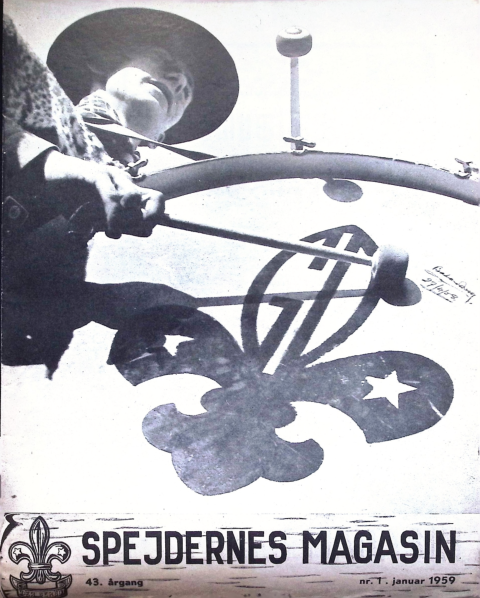 Forside: Spejdernes Magasin 1959 årg  43 nr 1