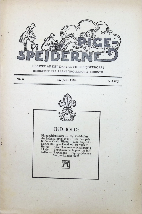 Forside: Pigespejderne 1923 årg 6 nr. 6
