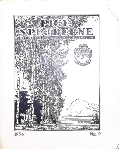 Forside: Pigespejderne 1934 årg 17 nr. 9