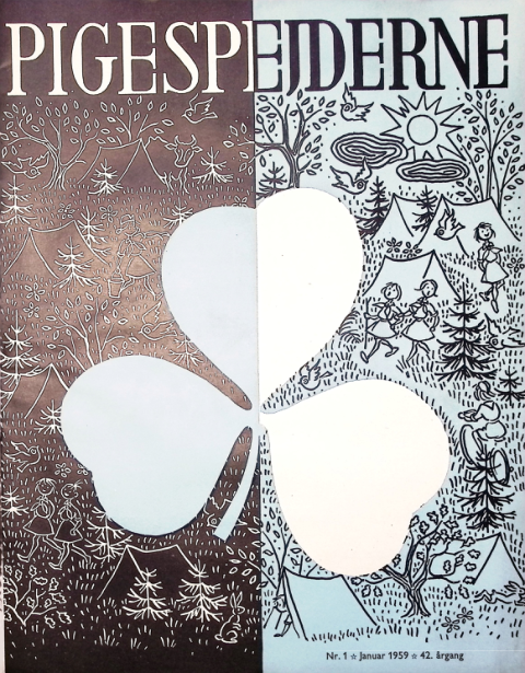 Forside: Pigespejderne 1959 årg 42 nr. 1