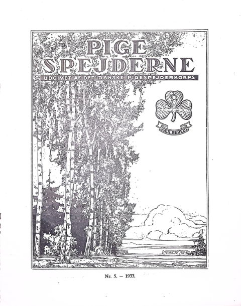 Forside: Pigespejderne 1933 årg 16 nr. 5