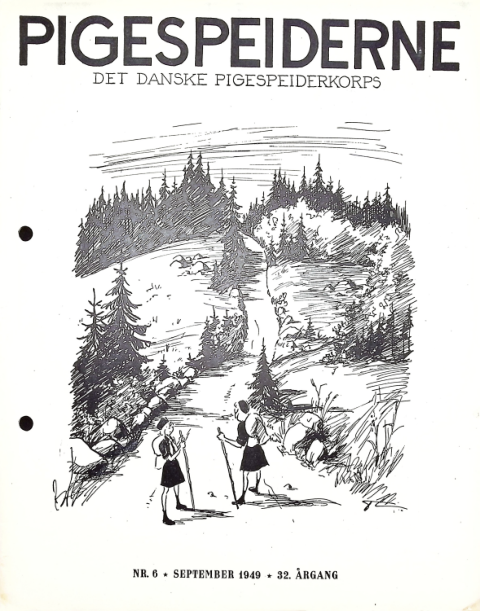 Forside: Pigespejderne 1949 årg 32 nr. 6