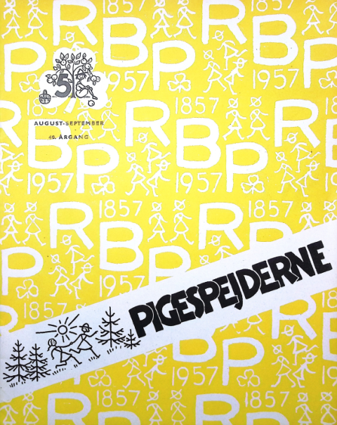 Forside: Pigespejderne 1957 årg 40 nr. 5