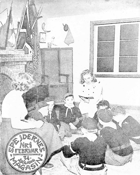 Forside: Spejdernes Magasin 1950 årg  34 nr 1