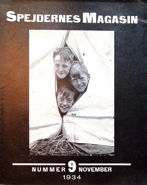 Forside: Spejdernes Magasin 1934 årg  18 nr 9