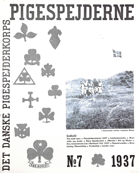 Forside: Pigespejderne 1937 årg 20 nr. 7