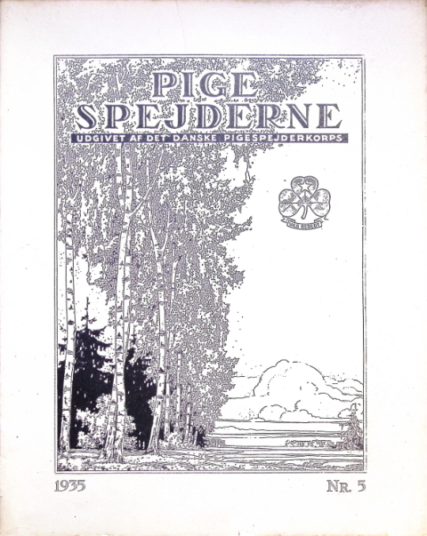 Forside: Pigespejderne 1935 årg 18 nr. 5
