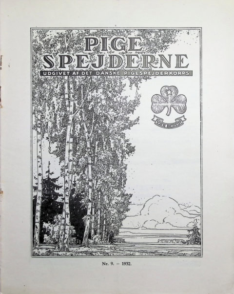 Forside: Pigespejderne 1932 årg 15 nr. 9