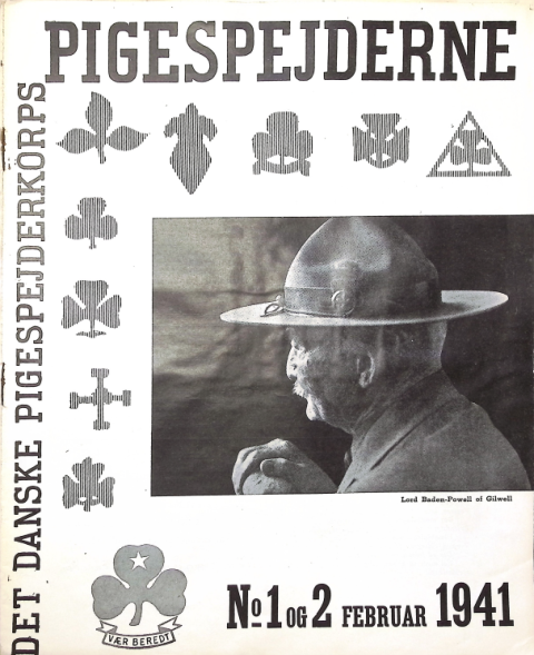Forside: Pigespejderne 1941 årg 24 nr. 1-2