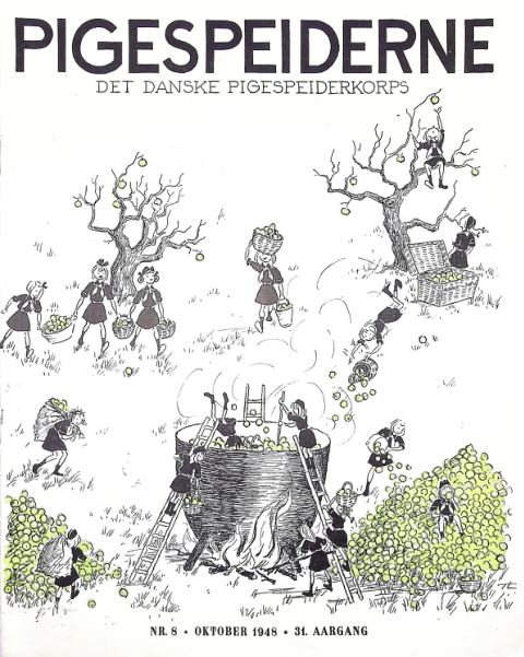 Forside: Pigespejderne 1948 årg 31 nr. 8