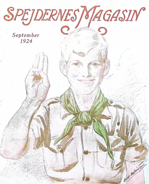 Forside: Spejdernes Magasin 1924 årg  8 nr 12