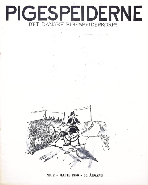 Forside: Pigespejderne 1950 årg 33 nr. 2