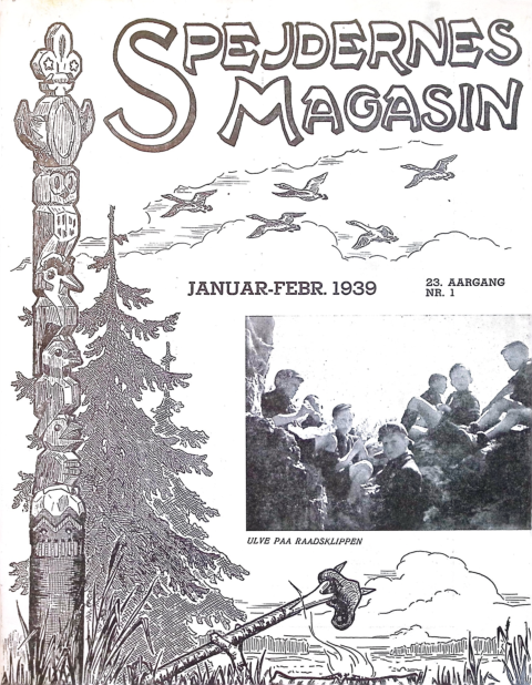 Forside: Spejdernes Magasin 1939 årg  23 nr 1