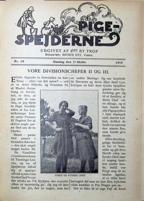 Forside: Pigespejderne 1919 årg 2 nr. 19