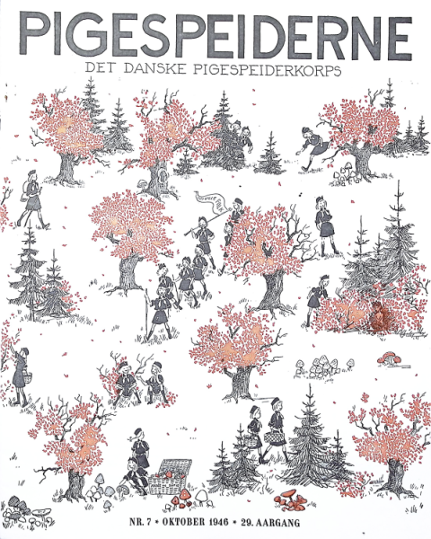 Forside: Pigespejderne 1946 årg 29 nr. 7