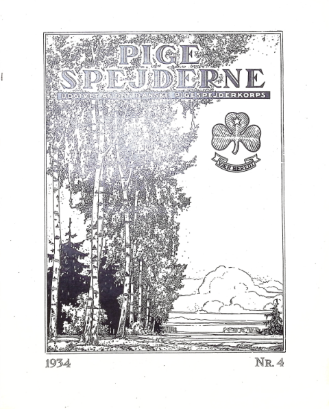 Forside: Pigespejderne 1934 årg 17 nr. 4