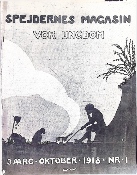 Forside: Spejdernes Magasin 1918 årg 3 nr 1