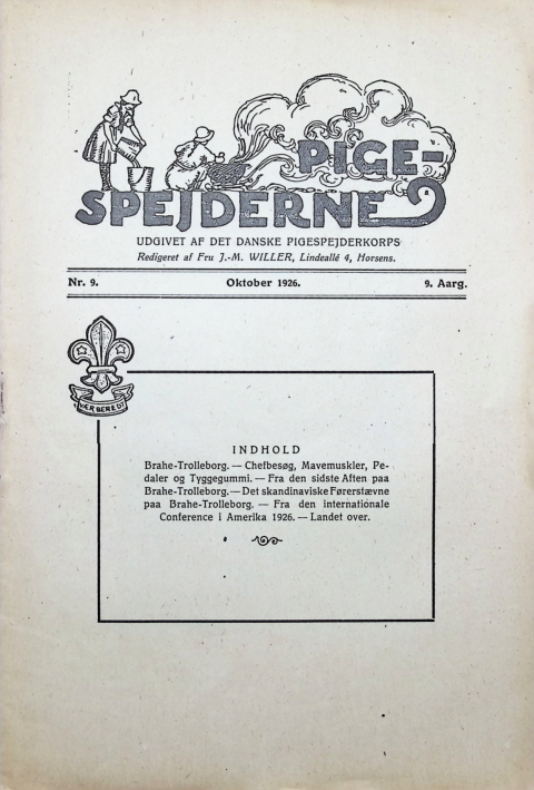 Forside: Pigespejderne 1926 årg 9 nr. 9