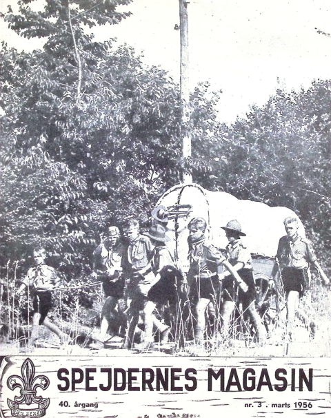 Forside: Spejdernes Magasin 1956 årg  40 nr 3