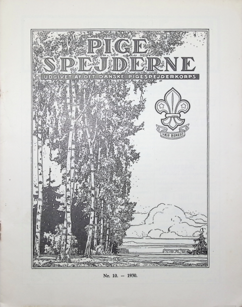 Forside: Pigespejderne 1930 årg 13 nr. 10