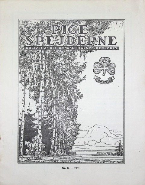 Forside: Pigespejderne 1931 årg 14 nr. 8