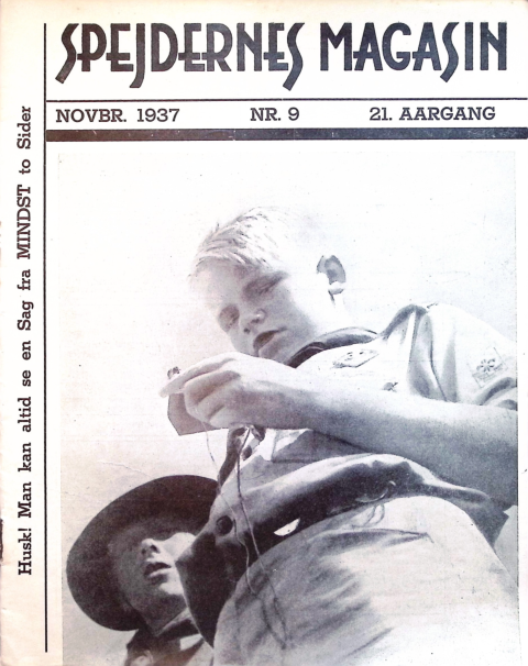 Forside: Spejdernes Magasin 1937 årg  21 nr 9
