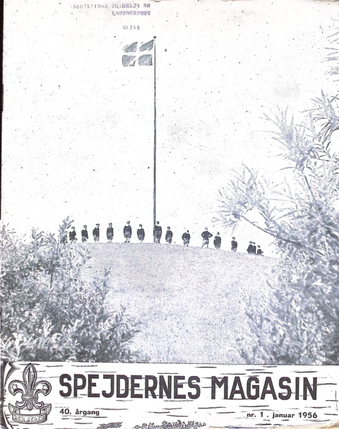 Forside: Spejdernes Magasin 1956 årg  40 nr 1