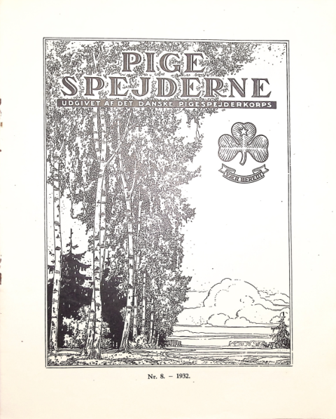 Forside: Pigespejderne 1932 årg 15 nr. 8
