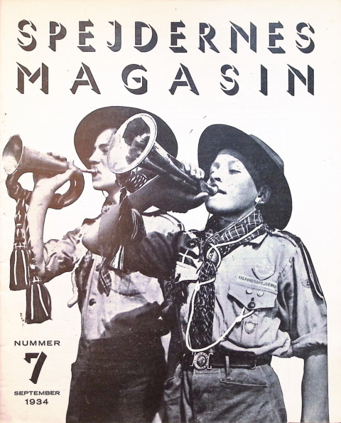 Forside: Spejdernes Magasin 1934 årg  18 nr 7