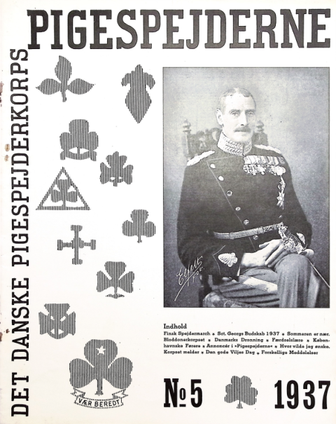 Forside: Pigespejderne 1937 årg 20 nr. 5